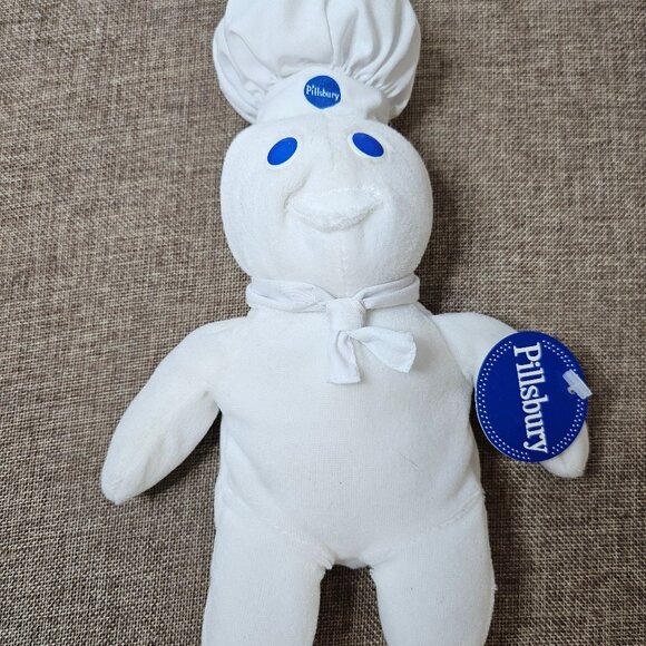 Pillsbury Doughboy Beanie Bean Bag 8" Tall With Hang Tag Like New - Picture 1 of 9